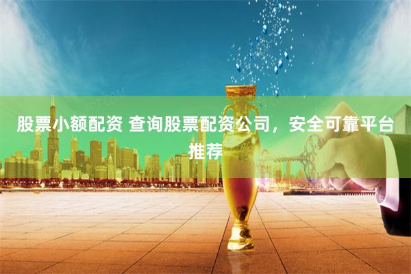 股票小额配资 查询股票配资公司，安全可靠平台推荐